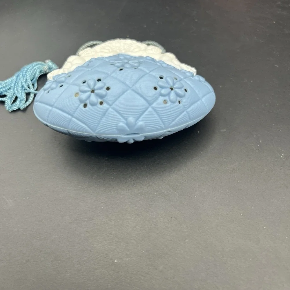 3 Avon Closet Pomander Potpourri FRILLY BOOT, Blue Bird Bag with Cherubs 70s VTG
